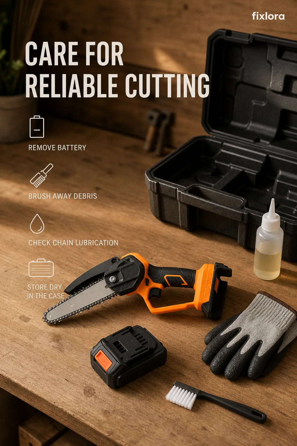 Mini chainsaw care and maintenance guide
