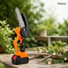 FIXLORA 6-Inch Cordless Mini Chainsaw – 600W Pruning Saw Kit with Batteries